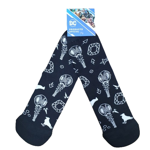 Medias 3/4 DC SandMan - Mascaras, simbolos, Cuervo Oficial
