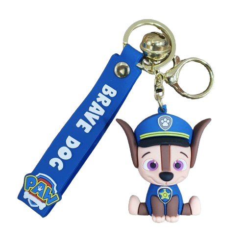 Llavero Goma 3D Paw Patrol - Chase Sentado