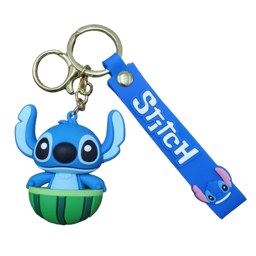 Llavero Goma 3D Lilo &amp; Stitch - Stitch Sandia