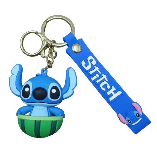 Llavero Goma 3D Lilo & Stitch - Stitch Sandia