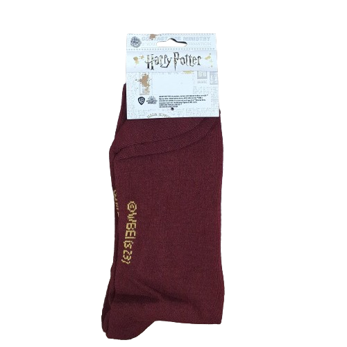 Medias 3/4 Puño Harry Potter - Bordo Casa Gryffindor Oficial