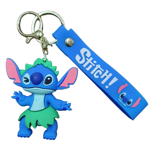 Llavero Goma 3D Lilo & Stitch - Stitch Hawaiano (Hula)