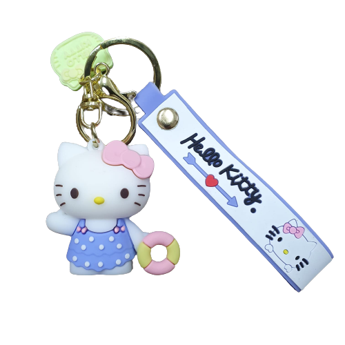 Llavero Goma 3D Sanrio - Kitty Verano