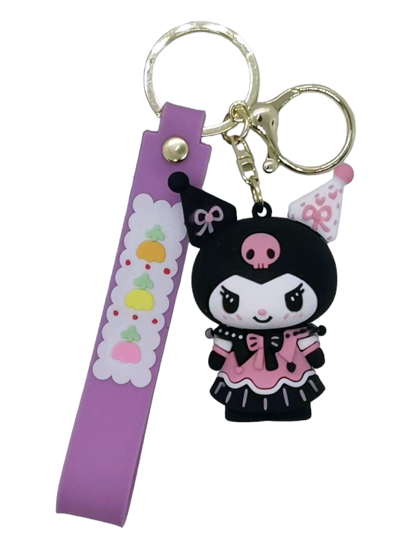 Llavero Goma 3D Sanrio Kuromi gotica