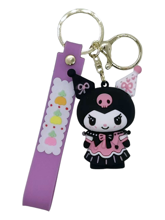 Llavero Goma 3D Sanrio Kuromi gotica