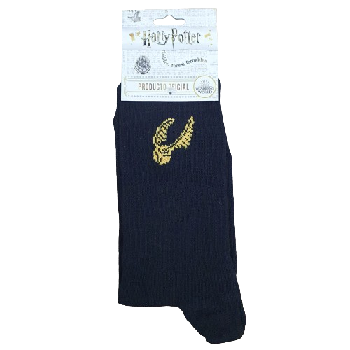 Medias 3/4 Puño Harry Potter - Negra con Snitch Oficial
