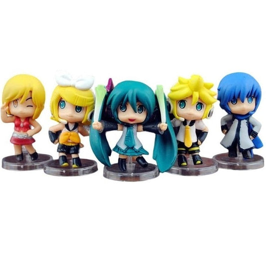 Figuras (Set x5) - Vocaloid Miku Hatsune