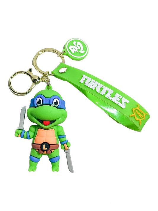 Llavero goma 3D Tortugas Ninja - Leonardo con espadas