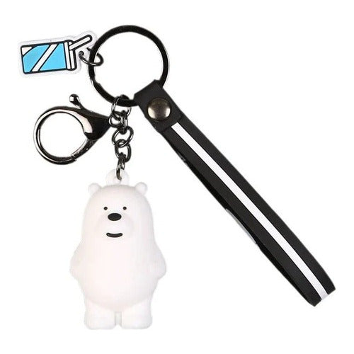 Llavero Goma 3D Osos Escandalosos - Polar