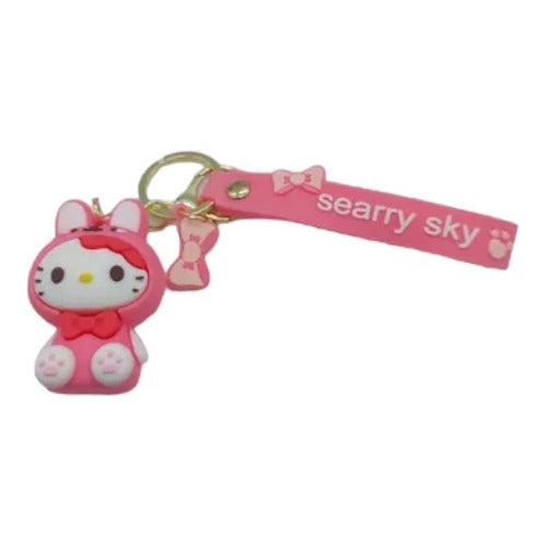 Llavero Goma 3D Sanrio Kitty disfraz conejo