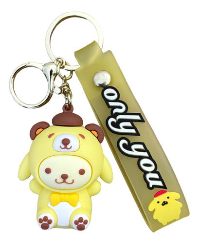 Llavero Goma 3D Sanrio Purin disfraz osito