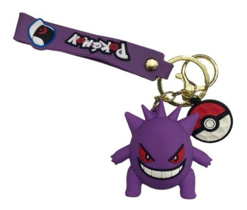 Llavero Goma 3D Pokemon - Gengar