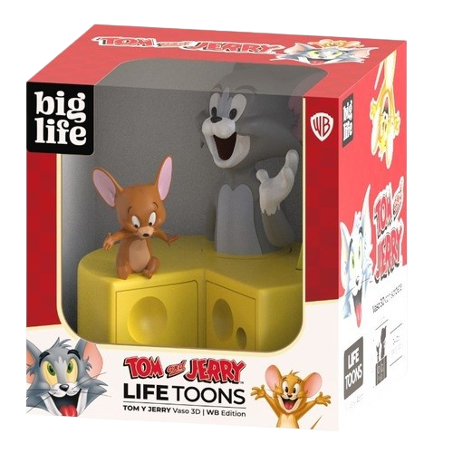 Vaso 3d Tom and Jerry Big Life Licencia Oficial