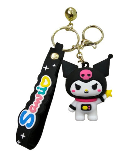 Llavero Goma 3D Sanrio Kuromi astronauta