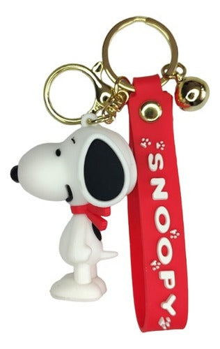 Llavero Goma 3D Snoopy bufanda roja