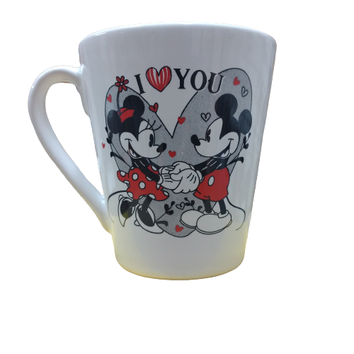 Taza Mickey - Mickey & Minnie (Corazon gris)