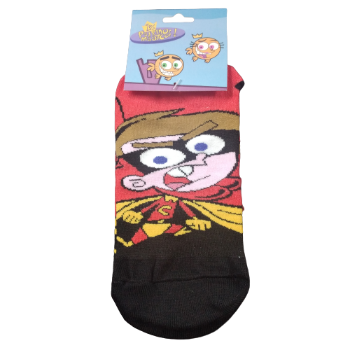Medias soquete Padrinos Magicos - Timmy Barbilla Roja