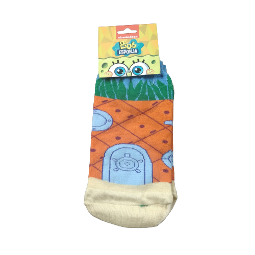 Medias soquete Bob Esponja - Casa Piña