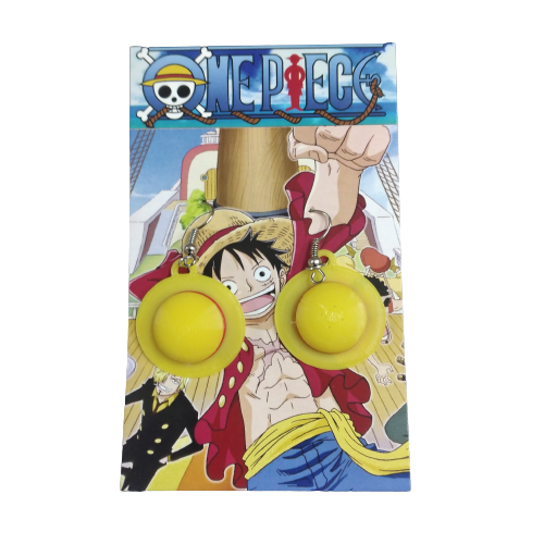 Aros 3D One Piece - Sombrero Luffy