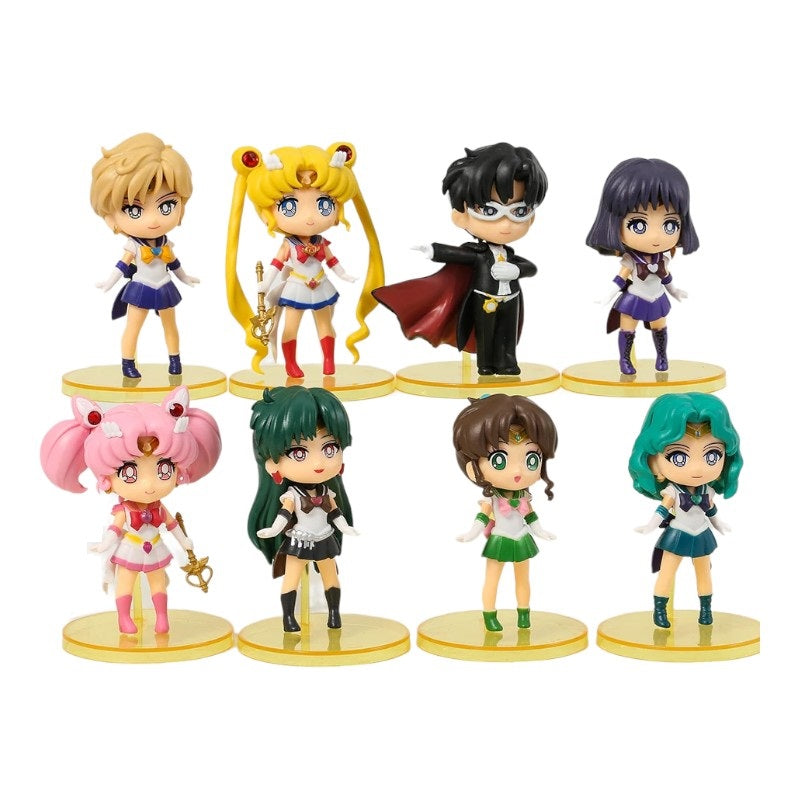 Figuras (Set x8) Sailor Moon - Personajes 8-9cm