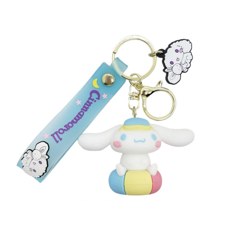 Llavero Goma 3D Sanrio Cinnamaroll verano