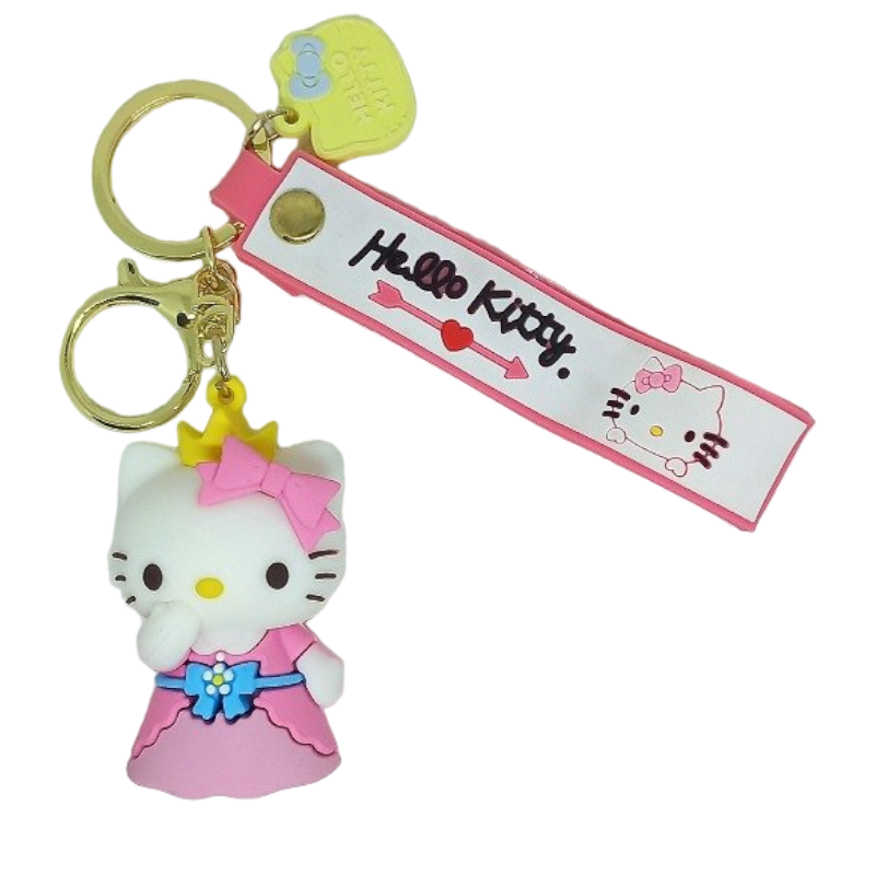 Llavero Goma 3D Sanrio Kitty reina