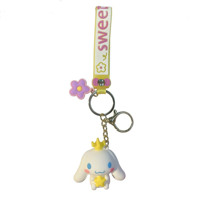 Llavero Goma 3D Sanrio Cinnamaroll reina