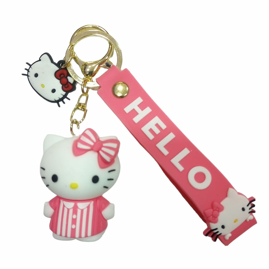 Llavero Goma 3D Sanrio Kitty Pijama