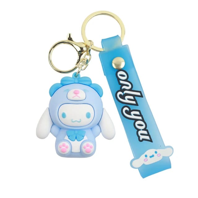 Llavero Goma 3D Sanrio Cinnamaroll disfraz osito