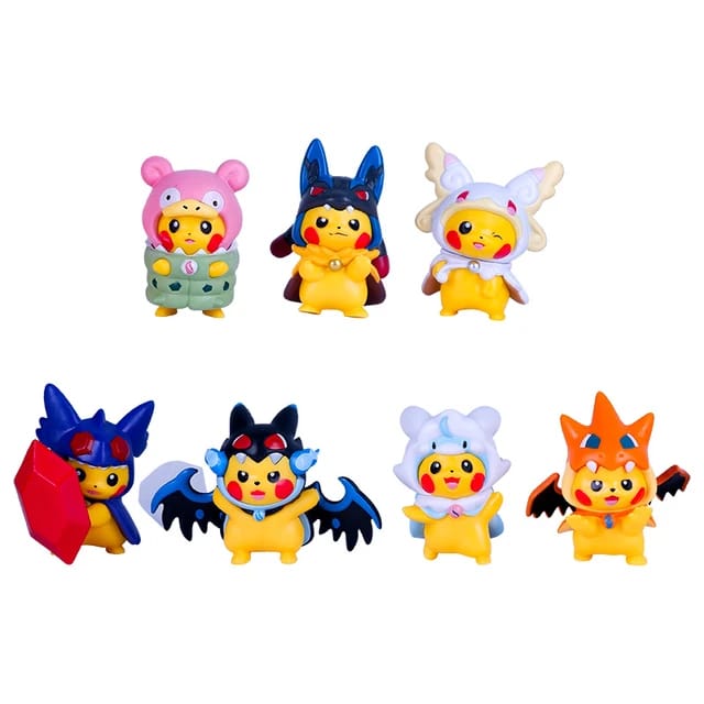 Figuras (Set x7) - Pokemon Pikachus Disfrazados
