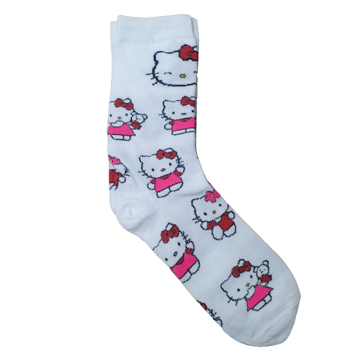 Media 3/4 Sanrio Hello Kitty Vestido Rosa Fondo Blanco