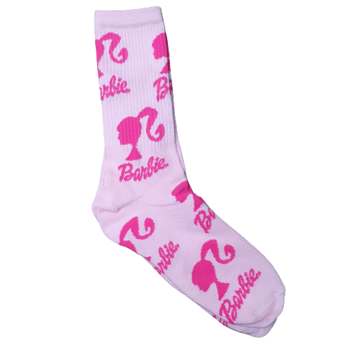 Media 3/4 Barbie Logo Fondo Rosa