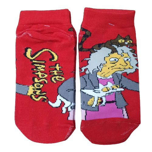 Medias Soquete Los Simpsons La Loca De Los Gatos