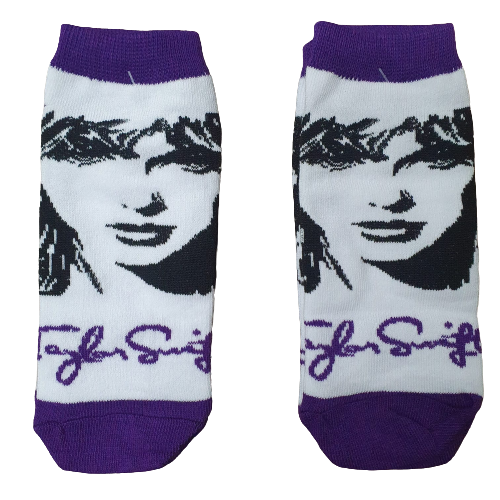 Medias Soquete Taylor Swift Rostro & Nombre
