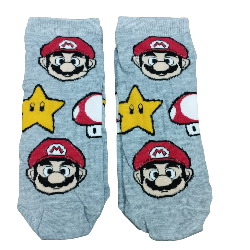 Medias Soquetes Mario Bros - Mario Mushroom Estrella