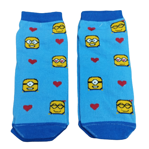 Medias Soquetes Minions - Minions y corazones