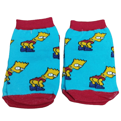 Medias Soquetes Los Simpson - Bart - Talle niño (Pantalones bajos)