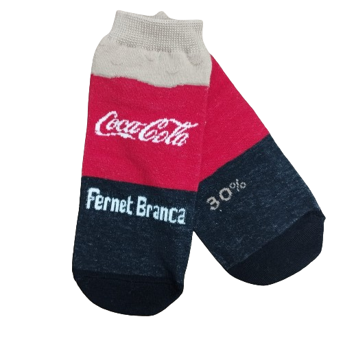 Medias Soquetes Fernet con Coca Medida