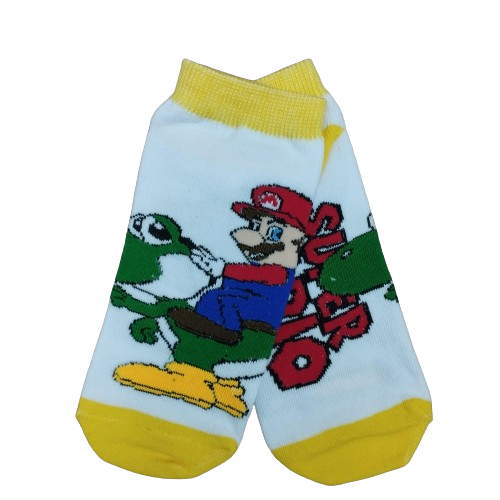 Medias Soquetes Super Mario Bros - Mario & Yoshi