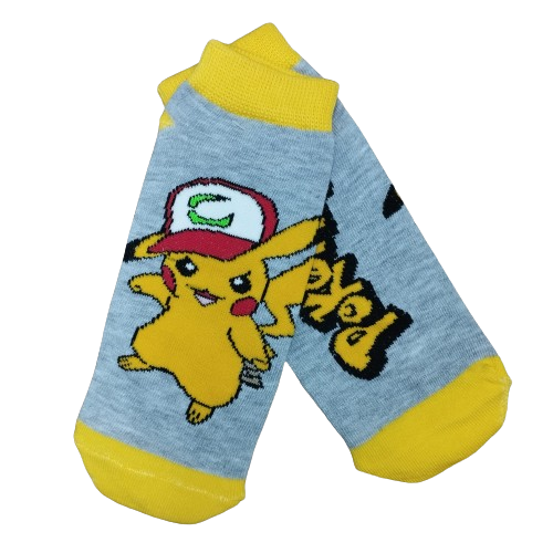 Medias Soquetes Pokemon - Pikachu con gorra