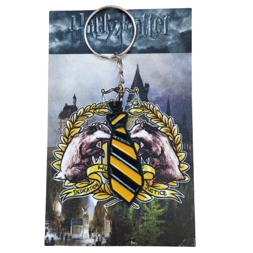 LLavero Metal Harry Potter - Corbata Hufflepuff