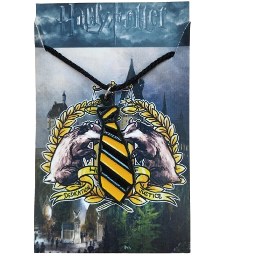 Colgante Metal Harry Potter - Corbata Hufflepuff