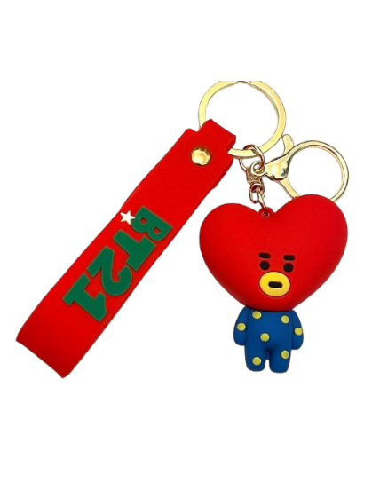 Llavero Goma 3D BT21 Tata Corazon