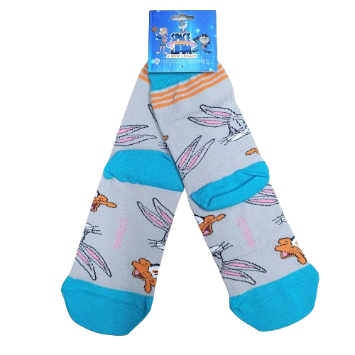 Medias 3/4 Space Jam - Pato Lucas & Bugs Bunny Oficial