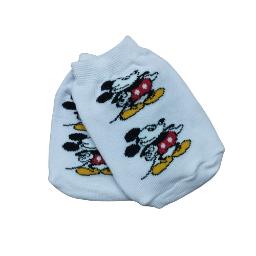 Medias Soquete Mickey - Mickey Manos a los costados (Fondo Blanco) - Talle Niño