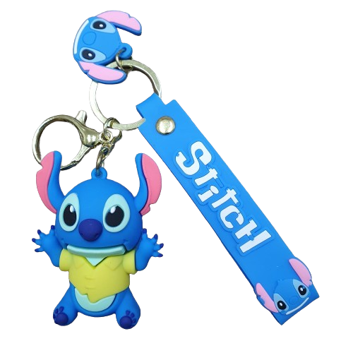 Llavero Goma 3D Lilo & Stitch - Stitch Camisa Amarilla