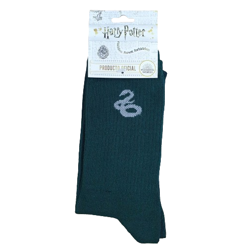 Medias 3/4 Puño Harry Potter - Verde Casa Slytherin Oficial