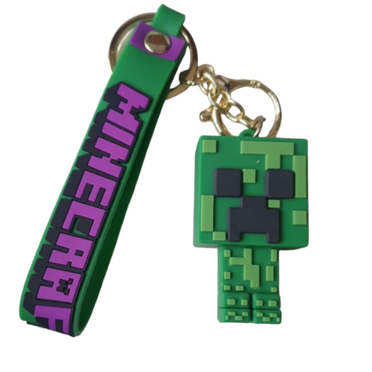Llavero Goma 3D Minecraft - Creeper