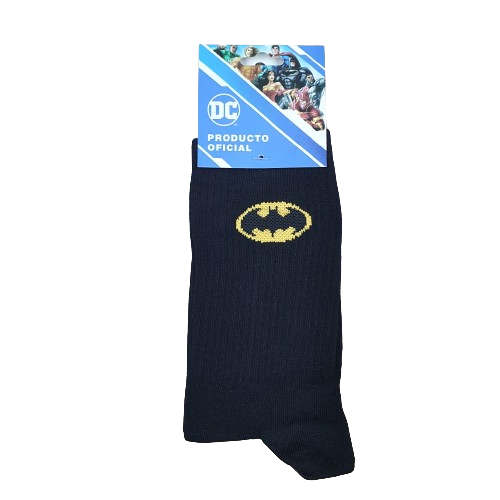 Medias 3/4 Puño DC Batman - Negras con Logo Oficial