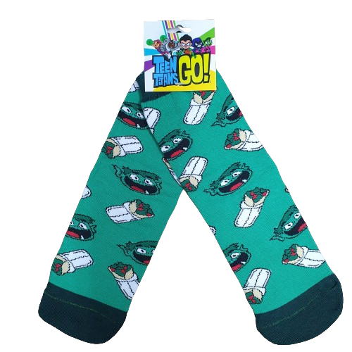 Medias 3/4 Jovenes Titanes - Chico Bestia Caritas Oficial